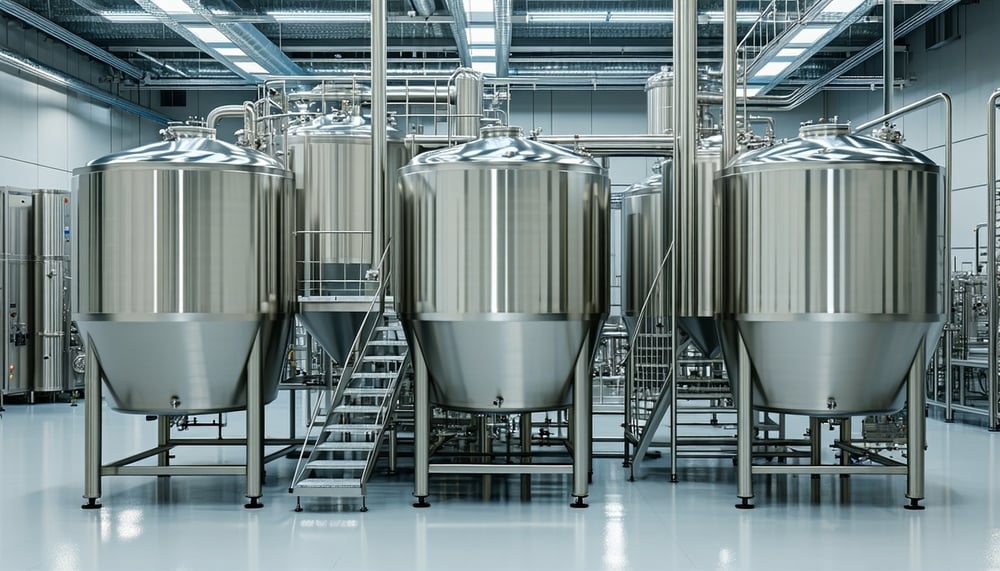 Equipos industriales de acero inoxidable para alimentos